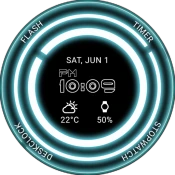 Glowing ElecTRONic Watch Face Premium Mod